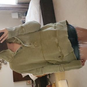 FP Movement by Free People Olive Green Sweater